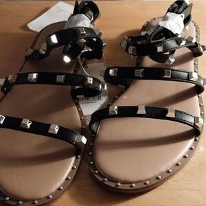 A New Day Women's  Astrid Embellished    Slide Sandal  NW  Size 7 1/2W